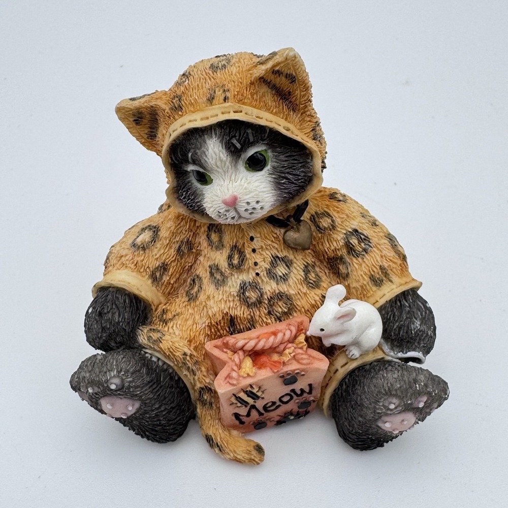 Vtg Calico Kittens You Can Always Spot A Friend Figurine Priscilla H. Halloween